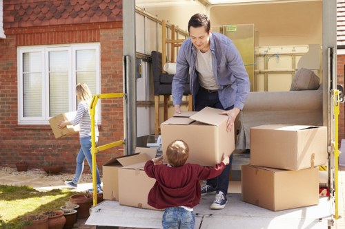 Professional movers assisting with office relocation in Manandvan Mortlake