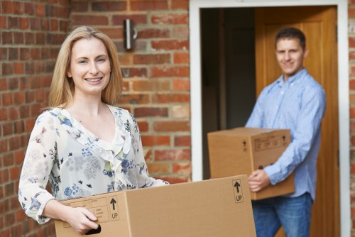 A team handling office relocation logistics in Mortlake