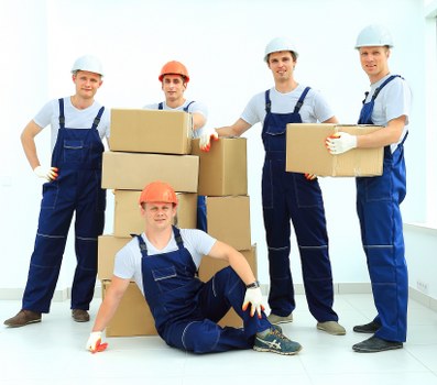 Successful moving day with professional assistance