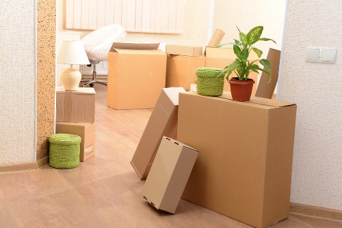 Professional movers assisting with loading